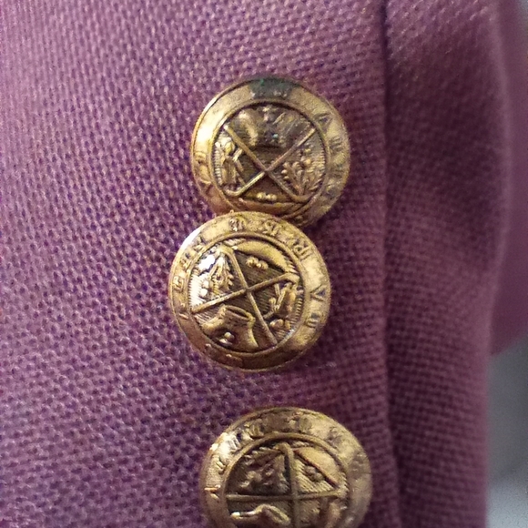 Vintage Irving Park Burgundy Sport Coat Size 52 - Picture 2 of 8